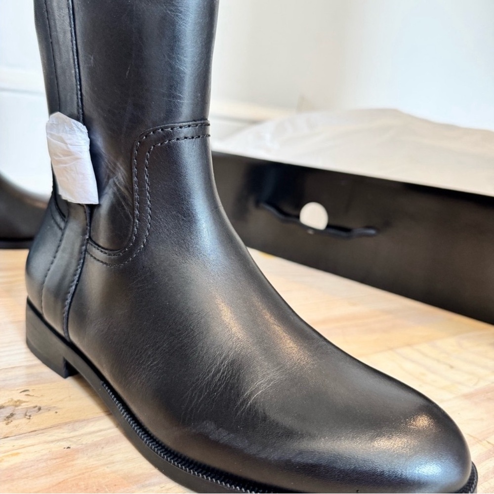 Ralph Lauren Black Leather Riding Boots